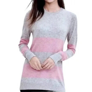 Banana Republic x Filpucci Italian Yarn Crew Neck Fitted Striped Sweater -Medium